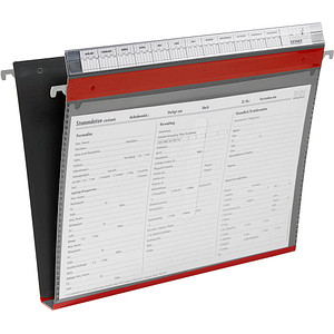 BOI DOKUTECH Patienten-Dokumentations-Hängemappe 2-Ringe PMH2R rot Boden: 2,5 cm