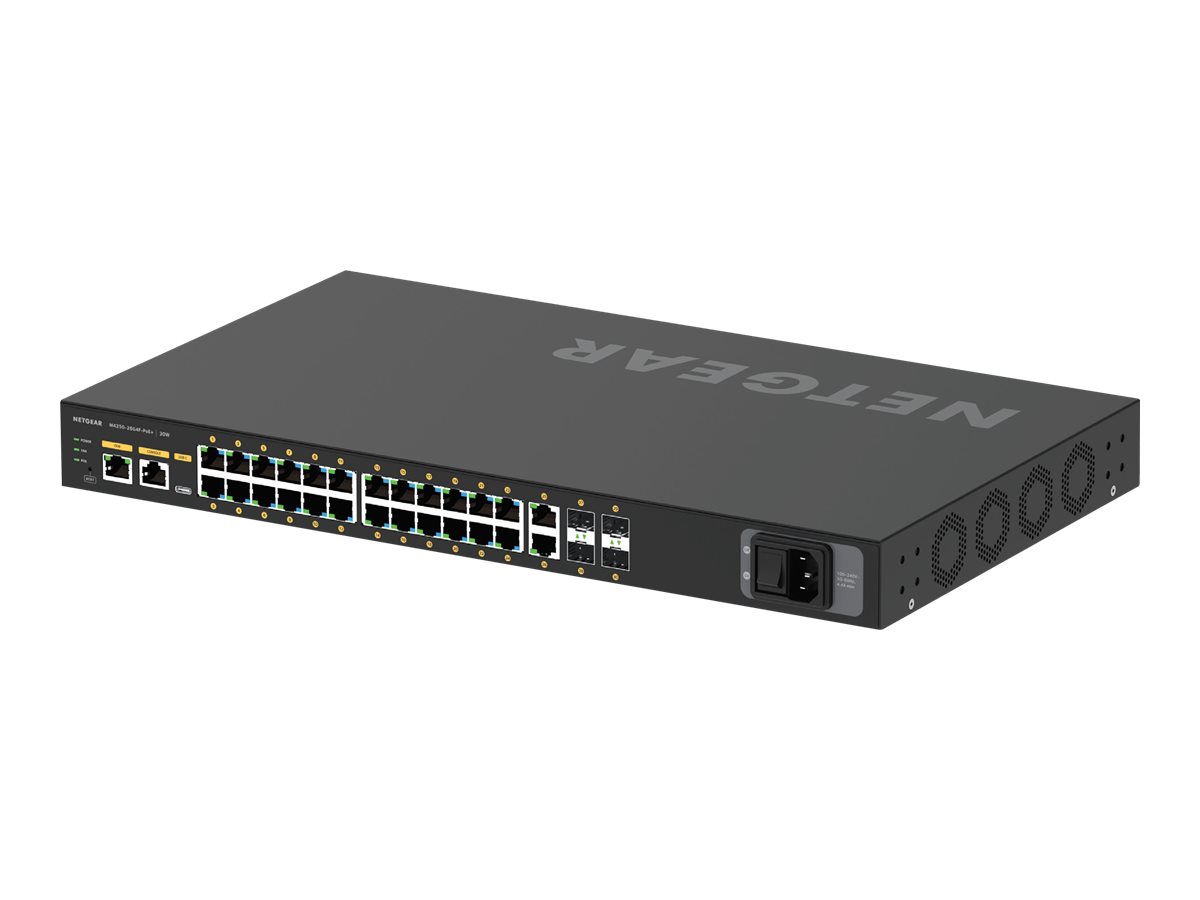NETGEAR 26G4F-PoE+ 24x1G PoE+ 300W 2x1G, 4xSFP Mgd Switch