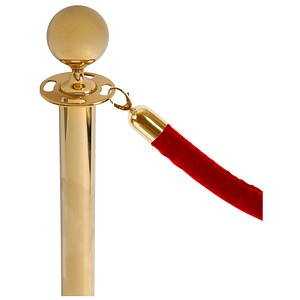 Showdown® Displays Absperrkordel Stoff rot, gold 150,0 cm Showdown® Displays Absperrkordel Stoff rot, gold 150,0 cm