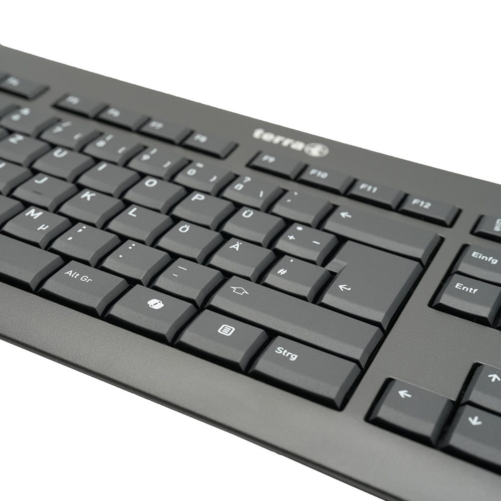 TERRA Keyboard 1500 Corded [DE] USB black Copilot QWERTZ