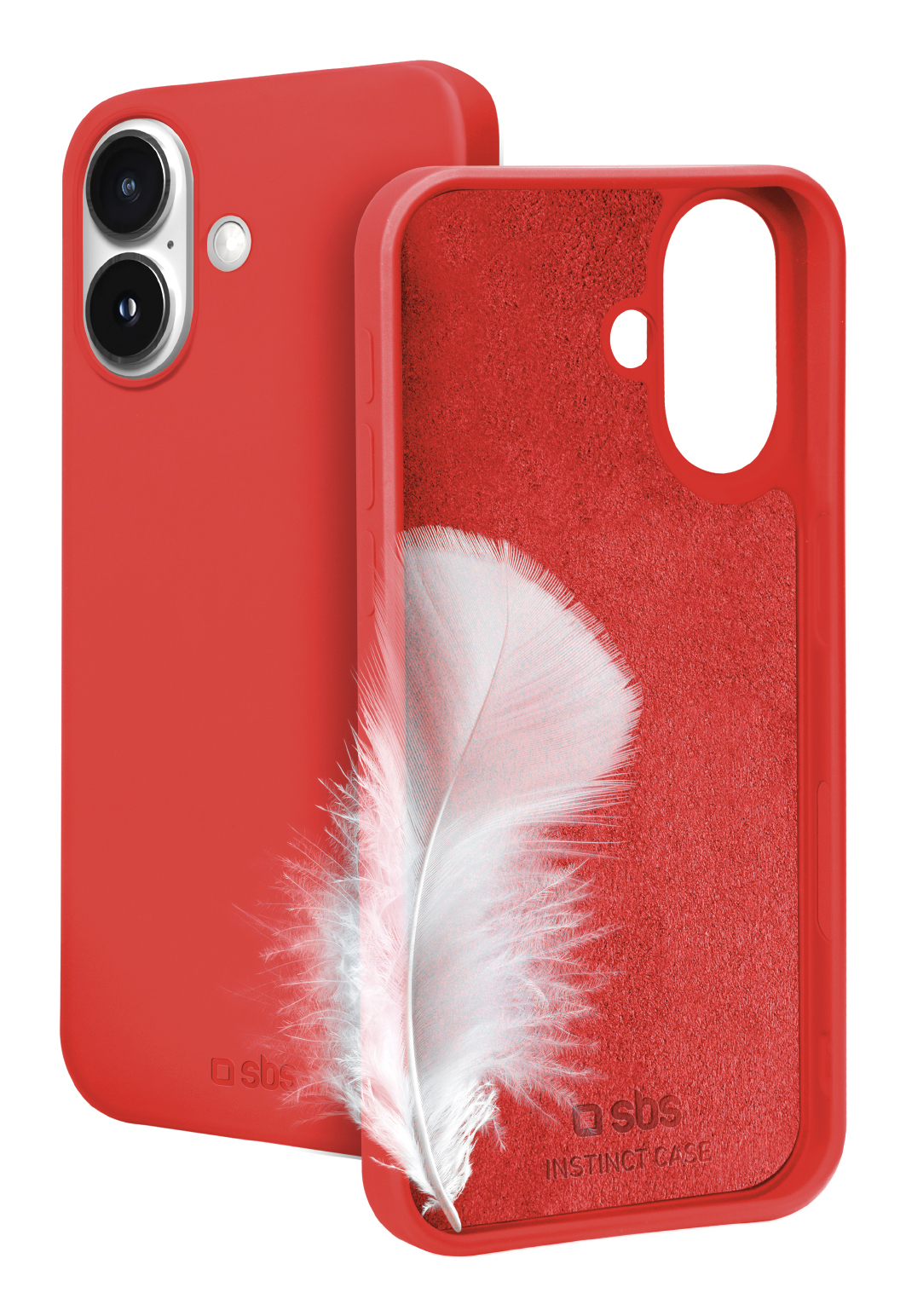 SBS Instinct Cover für iPhone 16 red