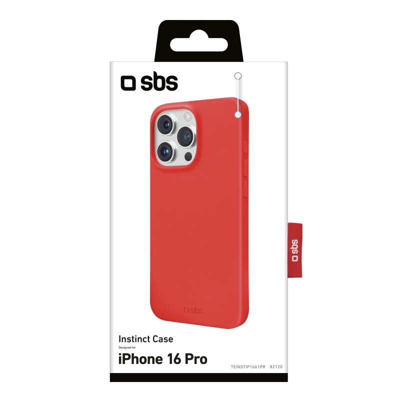 SBS Instinct Cover für iPhone 16 Pro red