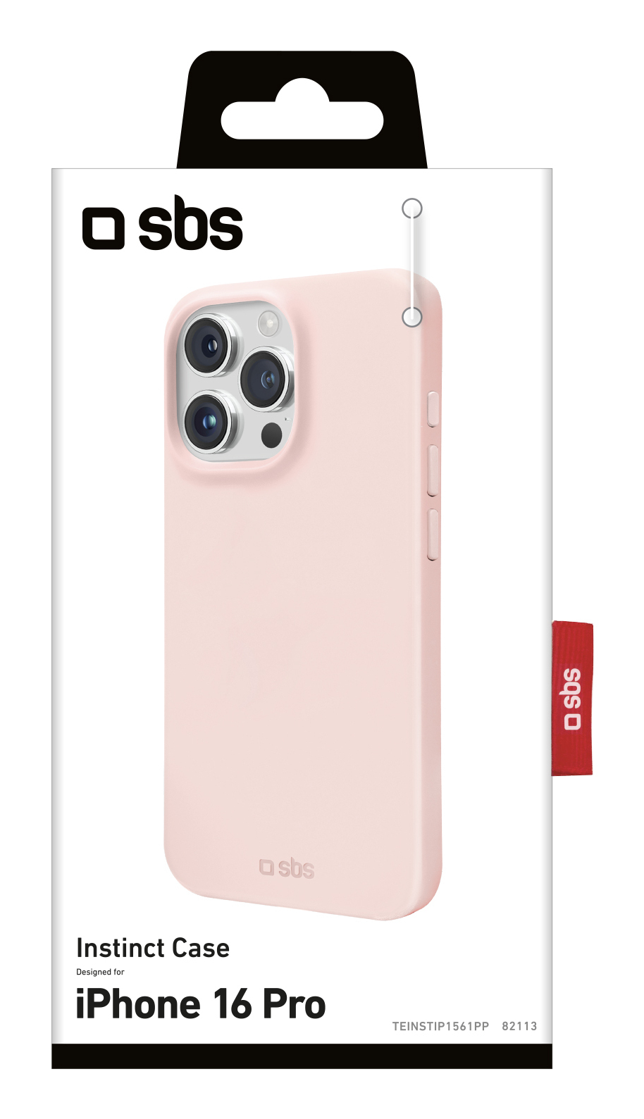 SBS Instinct Cover für iPhone 16 Pro pink