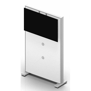 Quadrifoglio Trennwand Box Screen weiß 101,5 x 178,5 cm