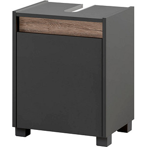 MÖBELPARTNER Waschbeckenunterschrank Cosmo anthrazit 41,8 x 33,0 x 54,6 cm
