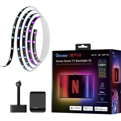 GOVEE RGBIC Netflix Envisual TV Backlight for 55"- 65" TVs