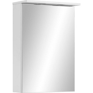 MÖBELPARTNER Spiegelschrank Basic kreideweiß 50,4 x 23,7 x 72,3 cm