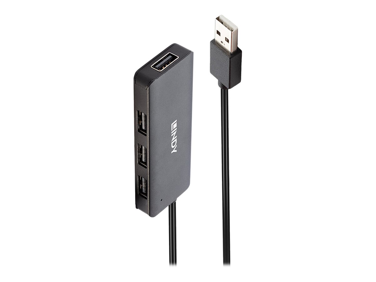 LINDY USB 2.0 Hub 4 Port ohne Netzteil