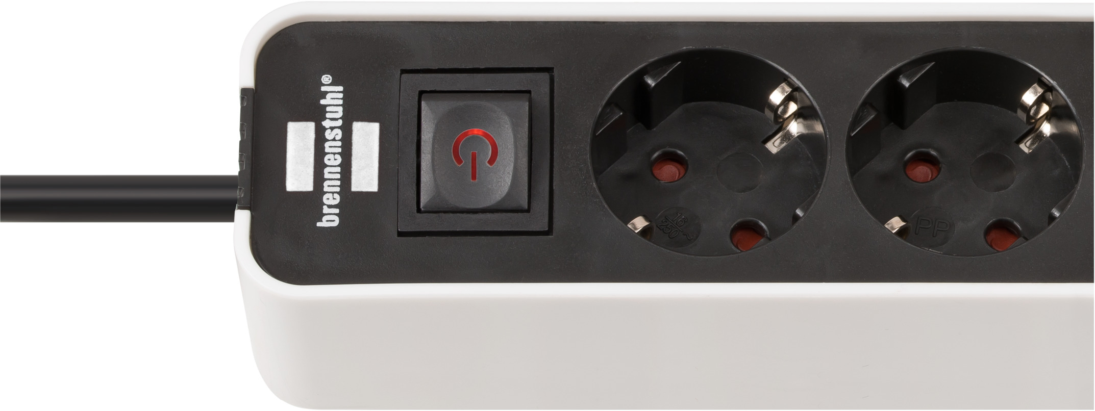 brennenstuhl Ecolor USB-C 4-fach Steckdosenleiste mit Schalter 1,5 m weiß mit USB-Buchse