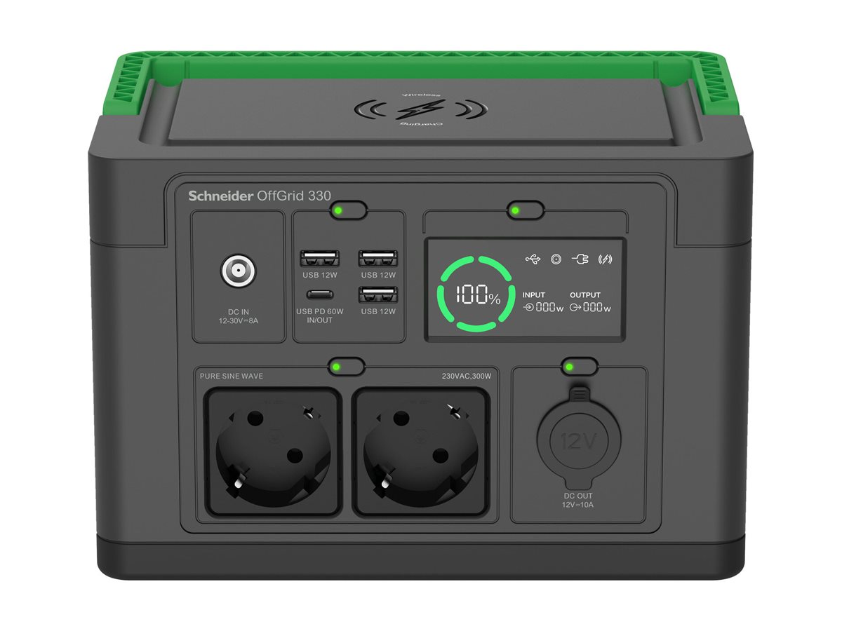 APC Schneider OffGrid Portable Power Station PPS330-GR 300 W