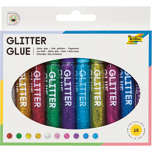 folia Glitzerkleber "Glitterglue", 9,5 ml, farbig sortiert