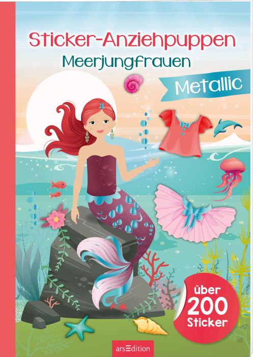 Anziehpuppen Metallic Meerjungfrau