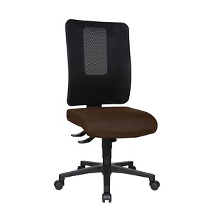 Topstar Bürostuhl Open X (N), OX1000 G080 dunkelbraun, schwarz, schwarz Stoff