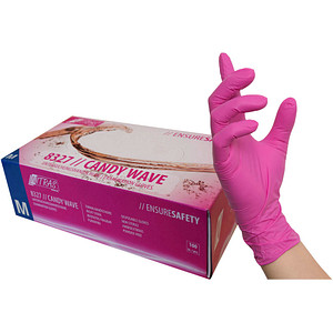 NITRAS® unisex Einmalhandschuhe CANDY WAVE lila Größe M 100 St. NITRAS® unisex Einmalhandschuhe CANDY WAVE lila Größe M 100 St.