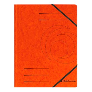 5 herlitz Eckspanner easy orga DIN A4 orange