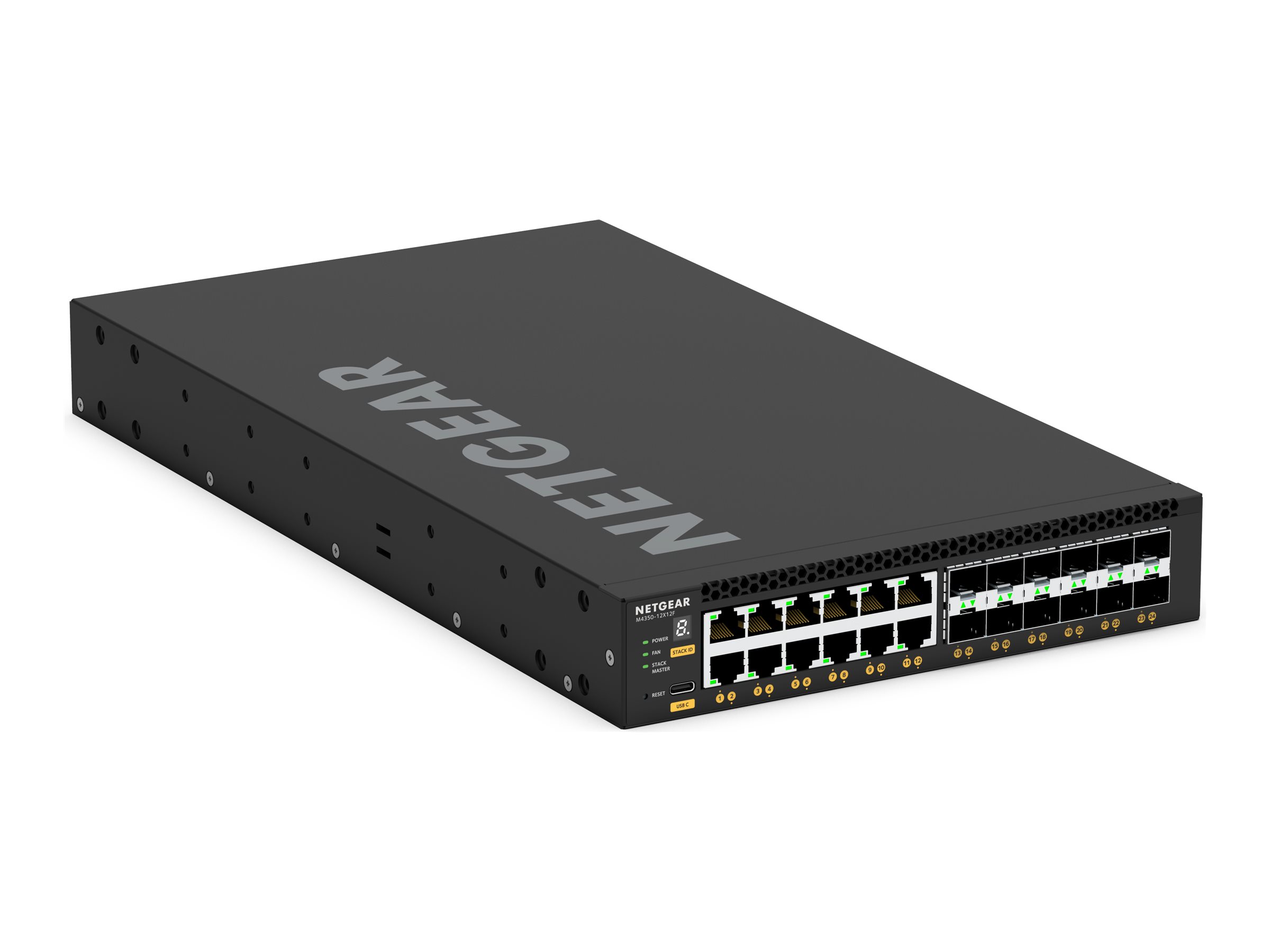 NETGEAR M4350-12X12F (XSM4324)-12x10G/Multi-Gig and 12xSFP+ Managed Switch