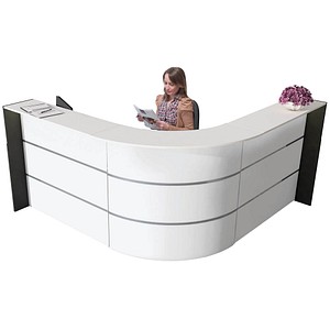 kerkmann Winkeltheke BARI, weiß/anthrazit