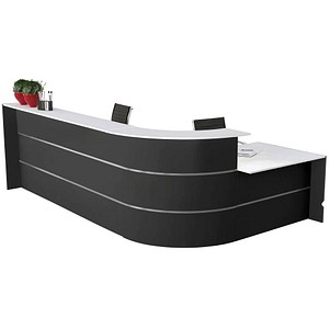 kerkmann Große L-Theke BARI mit Beratungsplatz, anthrazit