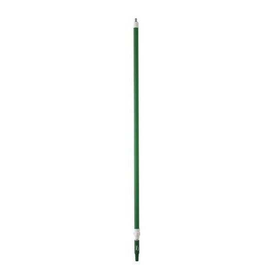 Aluminiumstiel/Teleskopstiel "Vikan", 1,60 m - 2,78 m, Ø 32 mm | grün mit Wasserdurchlauf und Schnellkupplung
