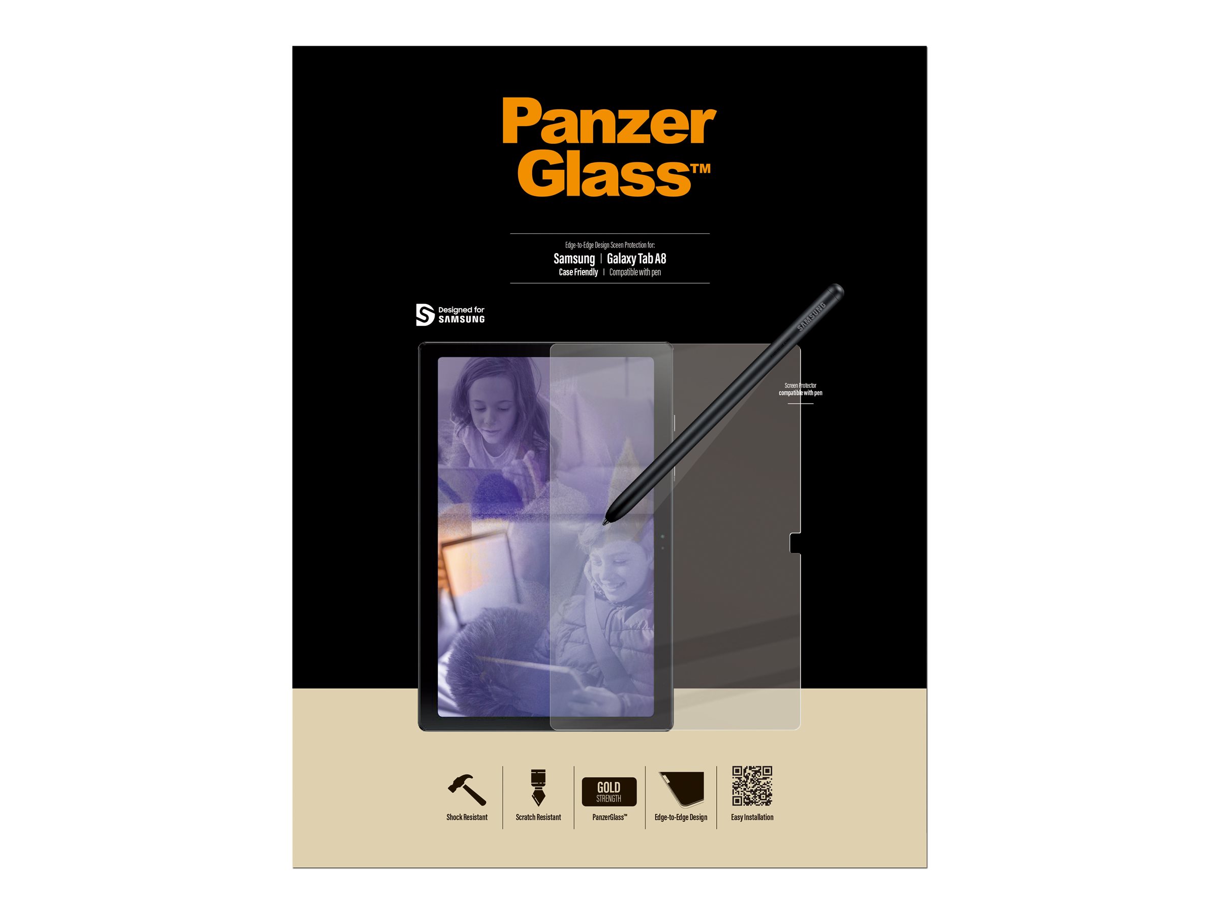 PANZERGLASS - Bildschirmschutz für Handy - Glas - für Samsung Galaxy Tab A8