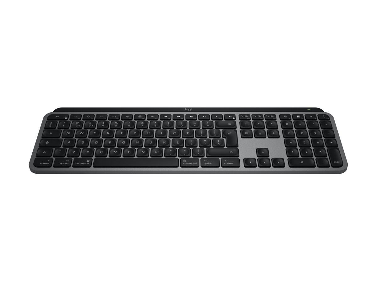 LOGITECH MX Keys S for Mac, Pale Grey Multi-Device-Tastatur für macOS und iPadOS
