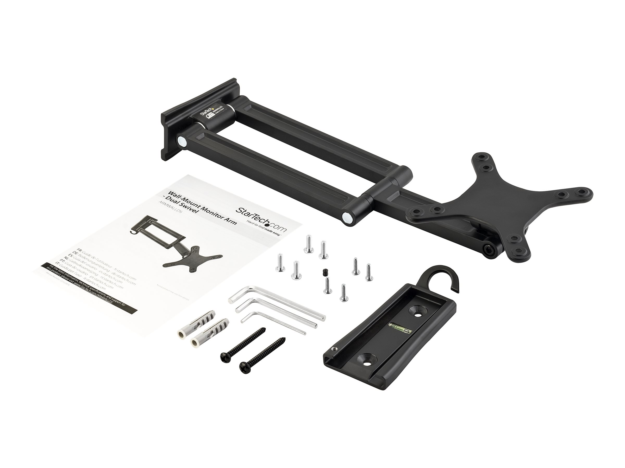 STARTECH.COM Monitorarm für Wandmontage - Zwei Gelenke -VESA bis zu 27 Zoll (15