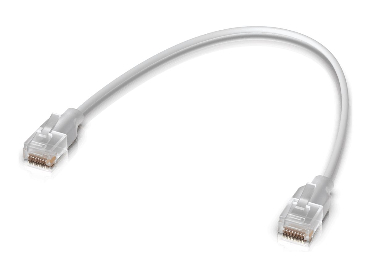 UBIQUITI NETWORKS UniFi Etherlighting Patch Kabel (weiß/transparent, 0,15 Meter)