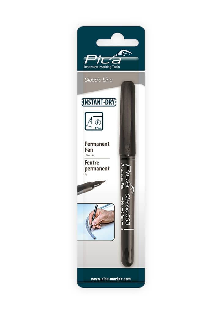 PICA-MARKER Pica Permanent-Pen, 0,7mm schwarz (533/46)