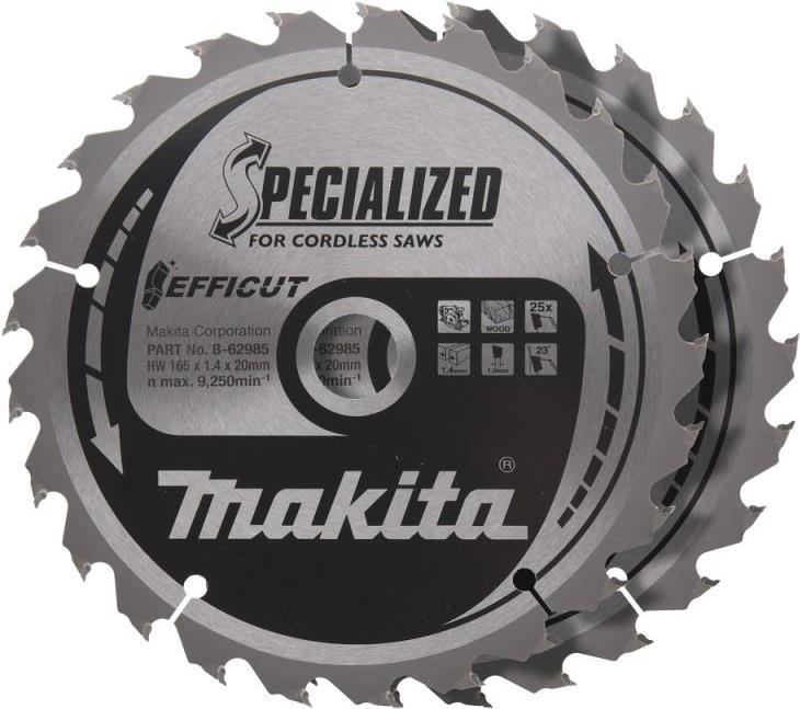 MAKITA B-62985-2 EFFICUT Sägeblatt 165x20x25Z