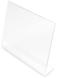 deflecto Tischaufsteller, DIN A8 quer, schräg