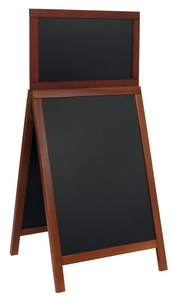 Securit Kundenstopper DELUXE Top Board, mahagoni