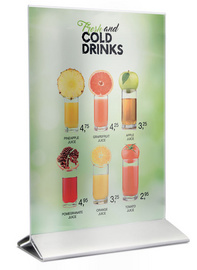 Securit Tischaufsteller POSTER FRAMES, A5, mit Metallfuß