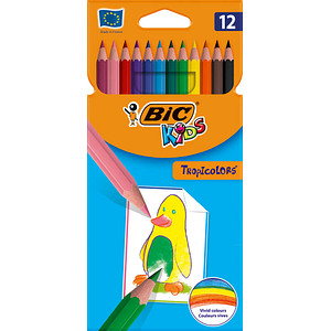 BIC KIDS Buntstifte Tropicolors, 12er Kartonetui