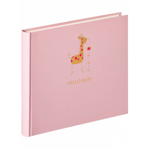 WALTHER DESIGN Walther Baby Animal rosa   25x28 50 weiße Seiten / Giraffe UK148R