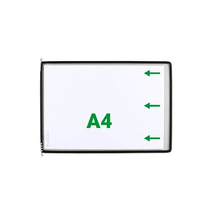 tarifold Drehzapfentafel DIN A4 quer, schwarz