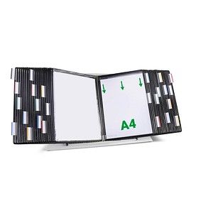 tarifold Sichttafelsystem 434407 DIN A4 schwarz mit 40 St. Sichttafeln