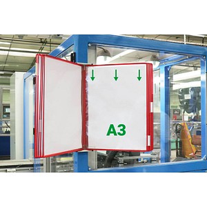 tarifold Wandsichttafelsystem Metall, DIN A3, bestückt
