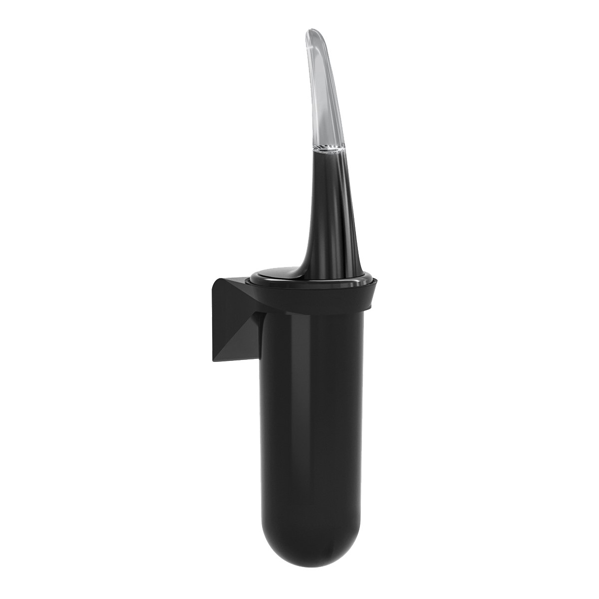 WC-Garnitur "Serie Skin Carbon" | schwarz für Wandmontage