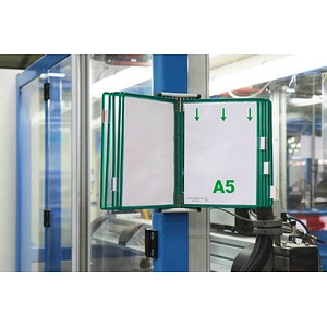 tarifold Wand-Sichttafelsystem 415105 DIN A5 grün mit 10 St. Sichttafeln