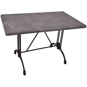 Garden Pleasure MORENA Bistrotisch Holz dunkelgrau 110,0 x 70,0 x 74,0 cm