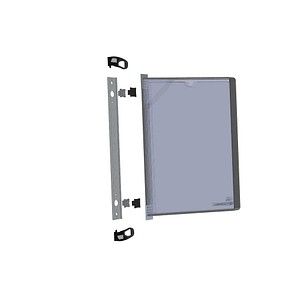 tarifold Wand-Sichttafelsystem PRO 920300 DIN A4 schwarz mit 5 St. Sichttafeln
