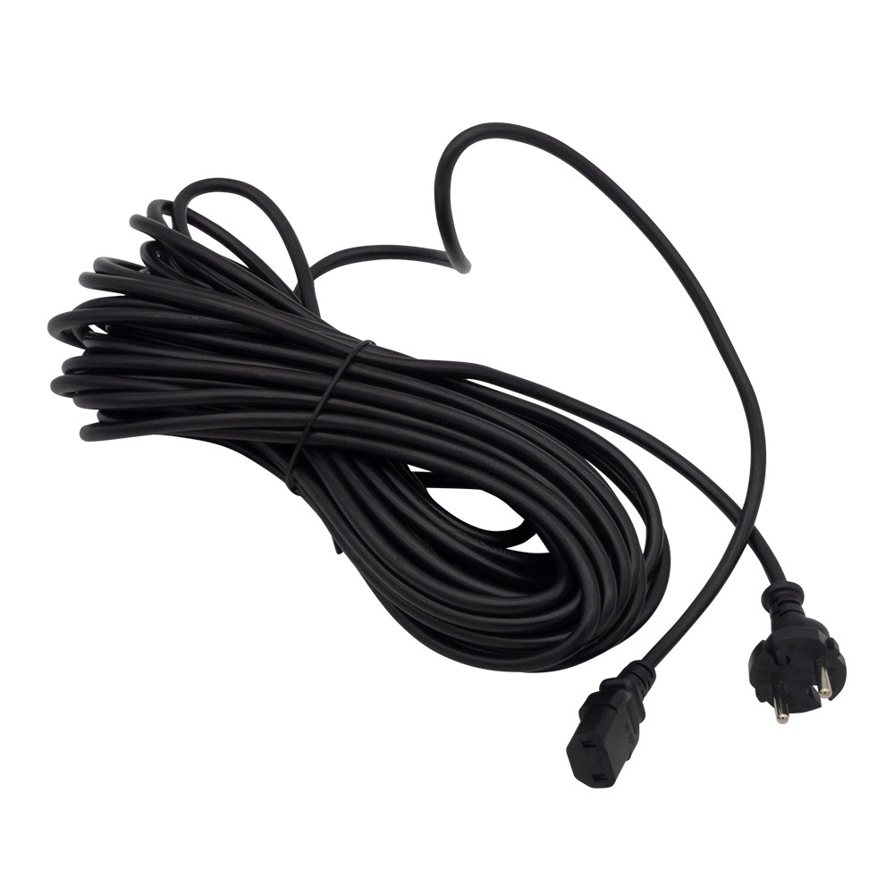 Zubehör/Ersatzteil: Netzkabel, 15 m , schwarz, beidseitig steckbar | 1 Stück passend für Era Evo ||67478||, Era Tec ||67477||, Era Pro ||67483||, T11 Evo ||64196||, Maximus Hepa ||68680||