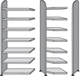 kerkmann Regalfeld Dante mit Rückwand, (B)800 mm, weiß