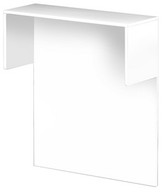 kerkmann Sichtschutzblende mit Thekenfunktion, weiß