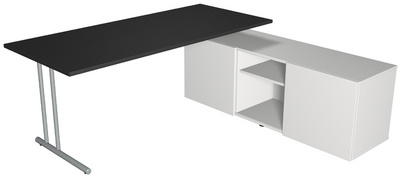 kerkmann Komplett-Arbeitsplatz Start Up, anthrazit