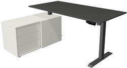 kerkmann Komplett-Arbeitsplatz Move 1, anthrazit