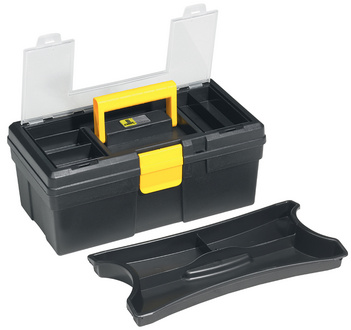 ALLIT Werkzeugkoffer McPlus Promo 12.5, PP, schwarz / gelb unbestückt, Fächer f