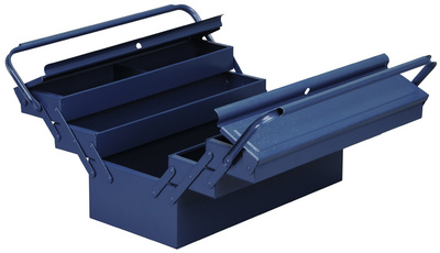 ALLIT Werkzeugkasten McPlus Metall 5/47, unbestückt, blau aus Stahlblech, pulve