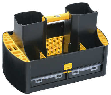 ALLIT Profi-Tragekasten McPlus Workman 19/62, schwarz/gelb aus Polypropylen, 4 