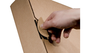 SMARTBOXPRO Ordner-Versandkarton, braun, (B)50 - 80 mm